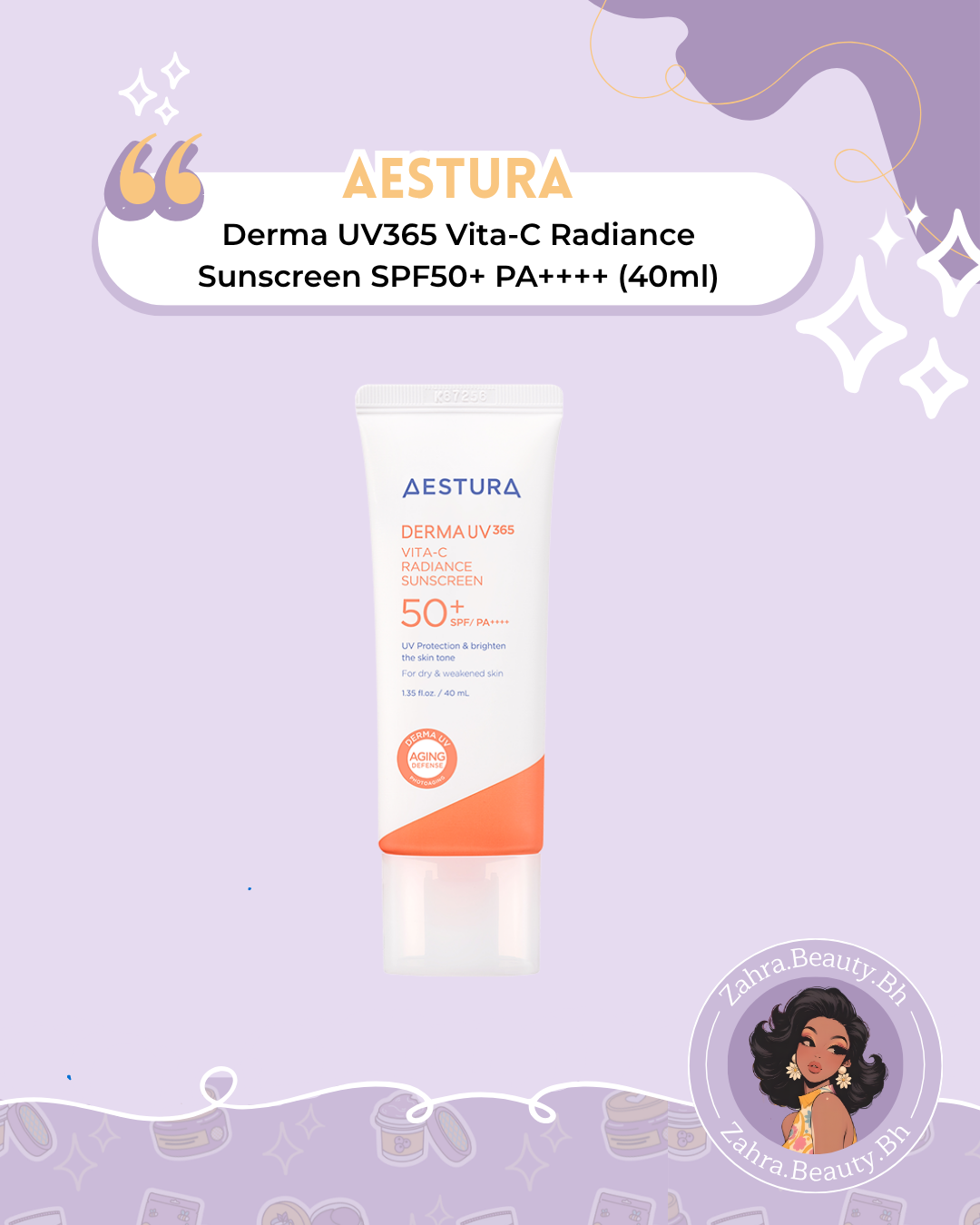 Aestura - Derma UV365 Vita-C Radiance Sunscreen SPF50+ PA++++ (40ml)