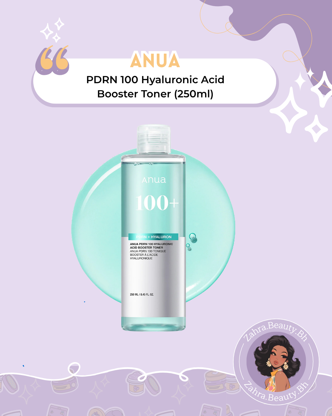 Anua - PDRN 100 Hyaluronic Acid Booster Toner (250ml)