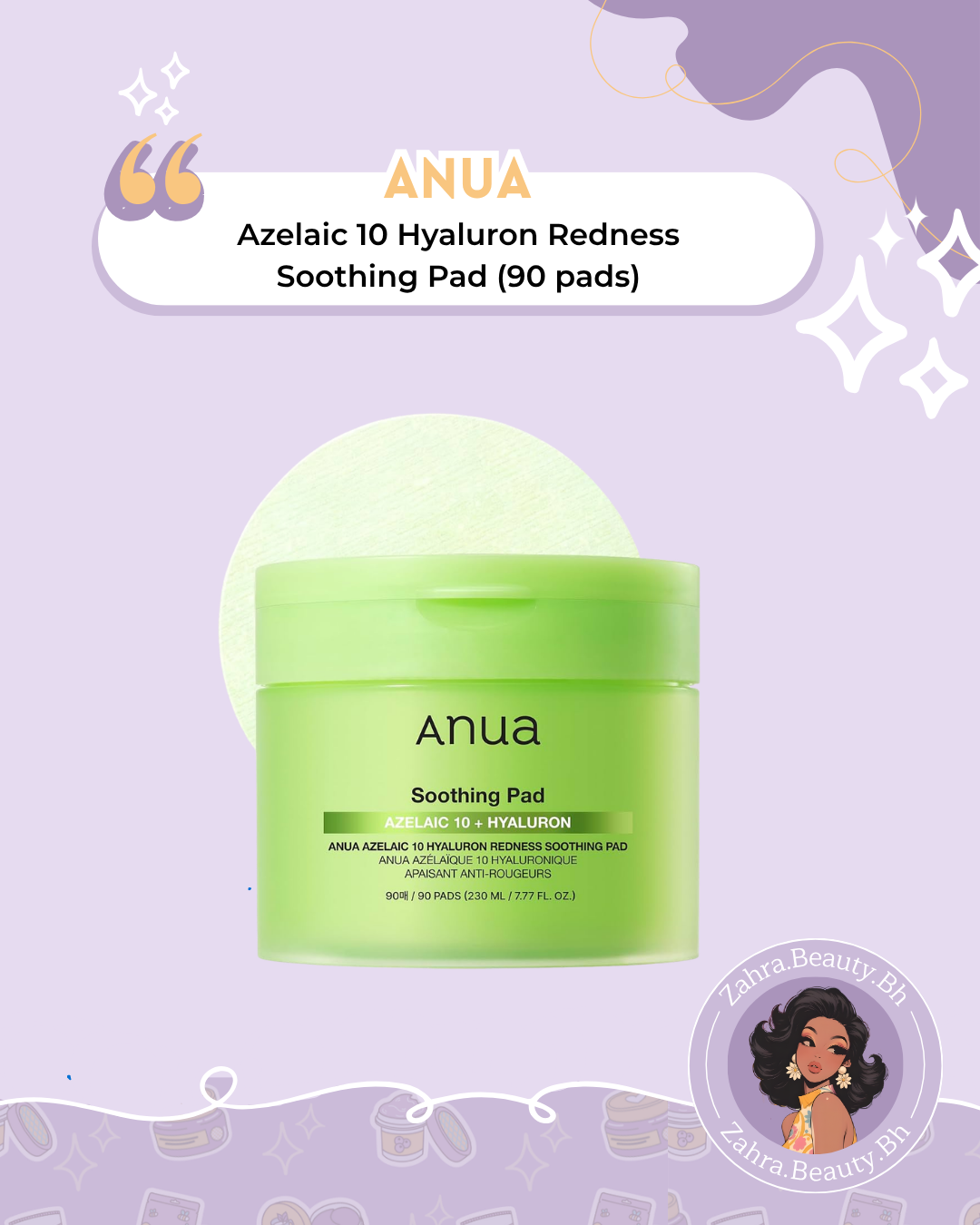 Anua - Azelaic 10 Hyaluron Redness Soothing Pad