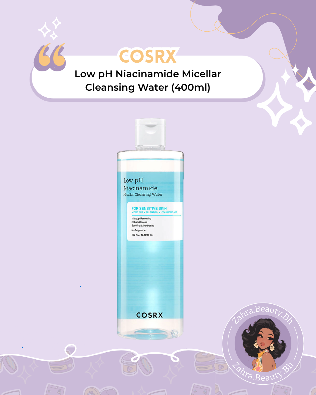 COSRX - Low pH Niacinamide Micellar Cleansing Water (400ml)