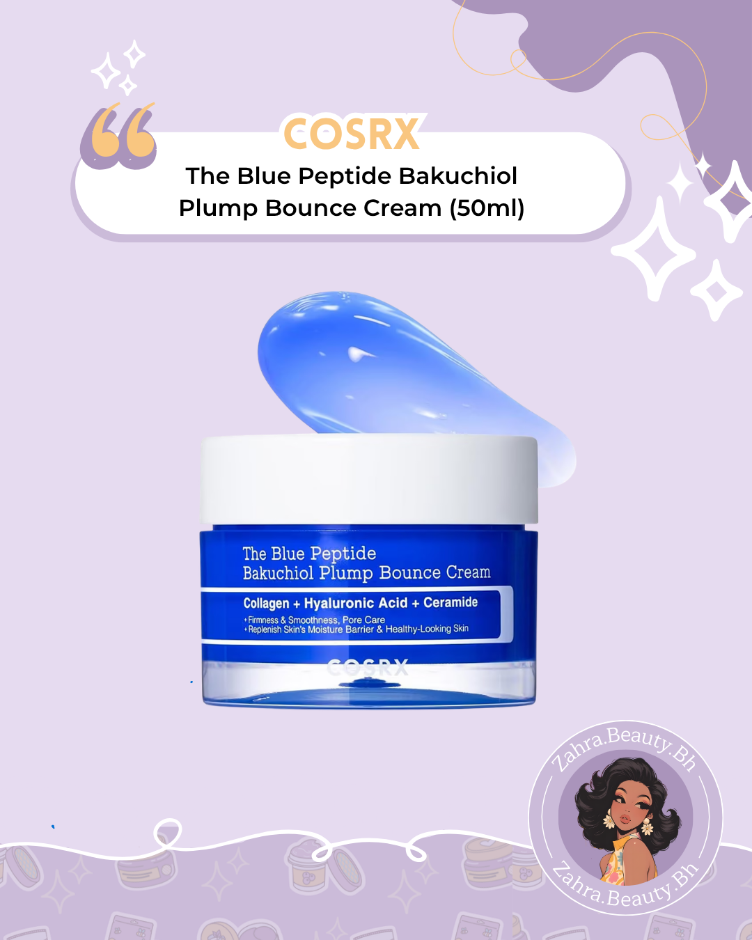 COSRX - The Blue Peptide Bakuchiol Plump Bounce Cream (50ml)
