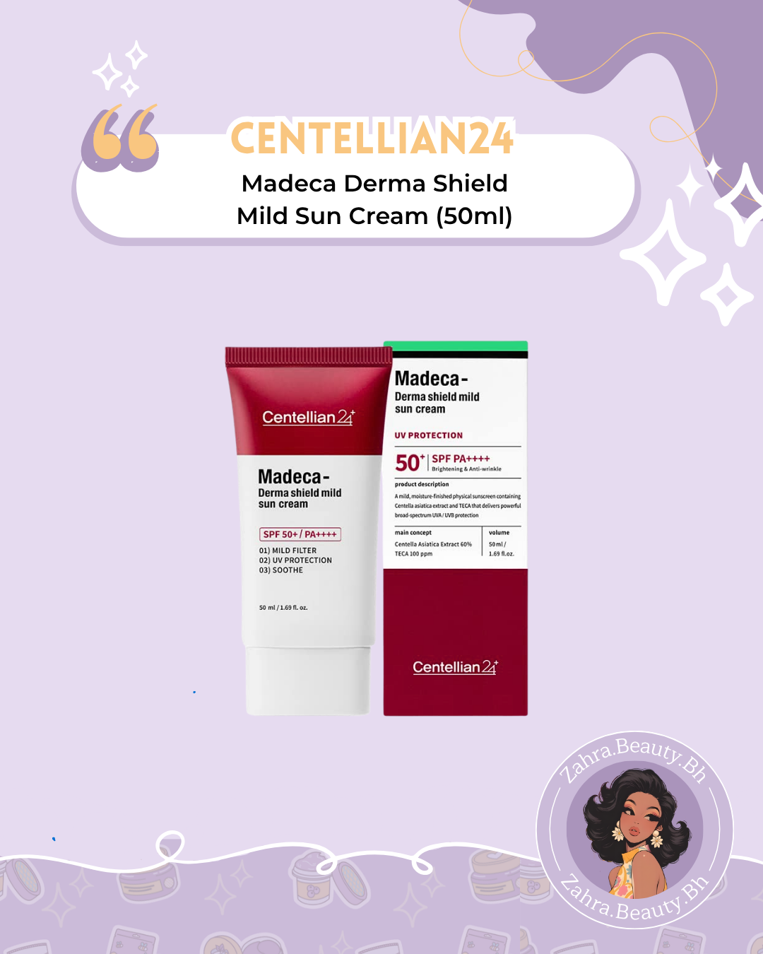 Centellian24 - Madeca Derma Shield Mild Sun Cream (50ml)