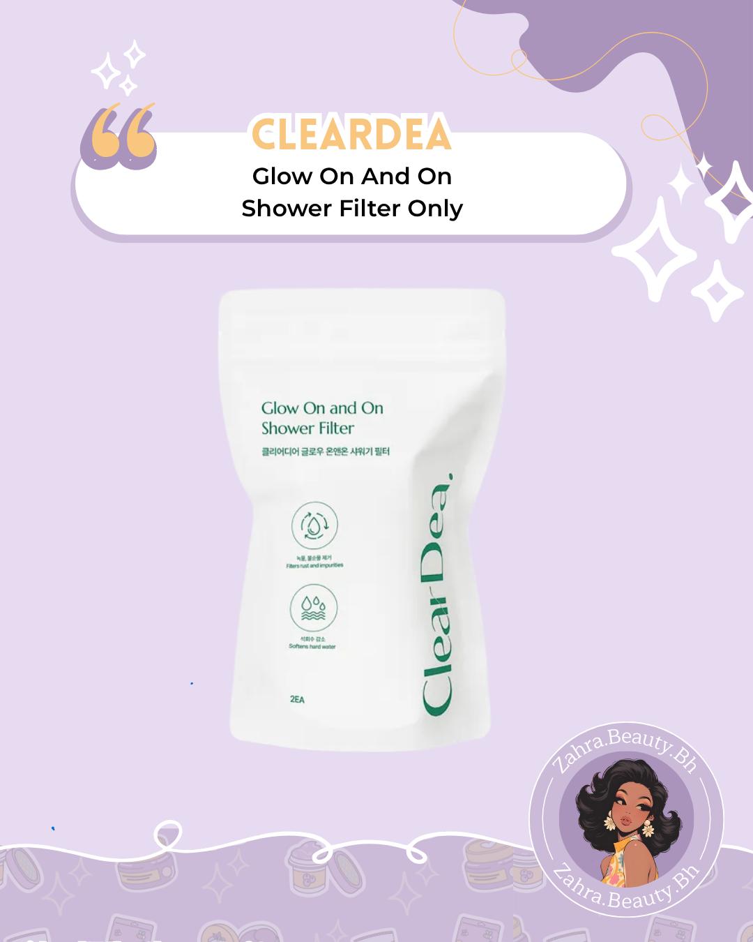 ClearDea - Glow On And On Shower Filter Only ( 2 pcs )