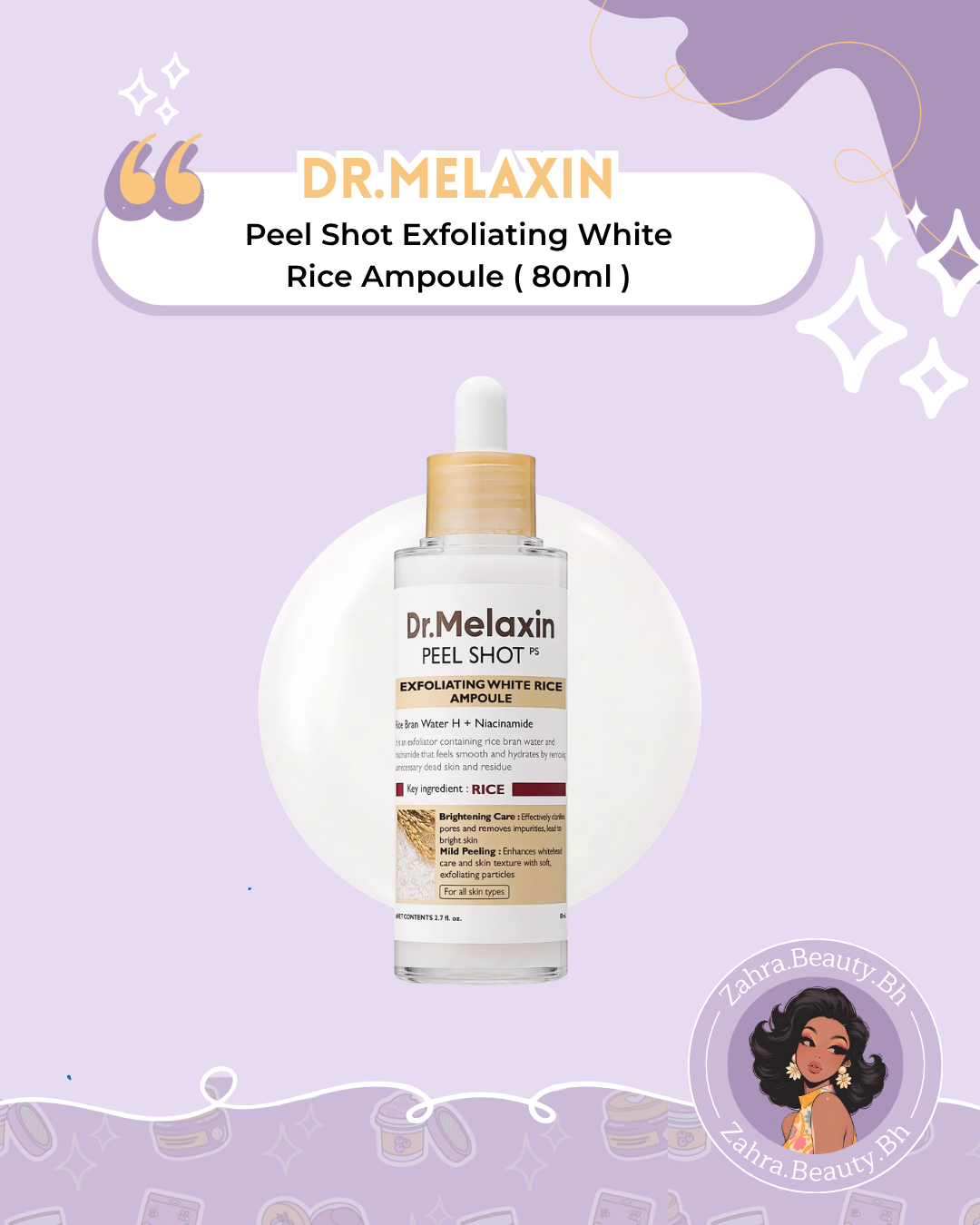 Dr.Melaxin - Peel Shot Exfoliating White Rice Ampoule (80ml)