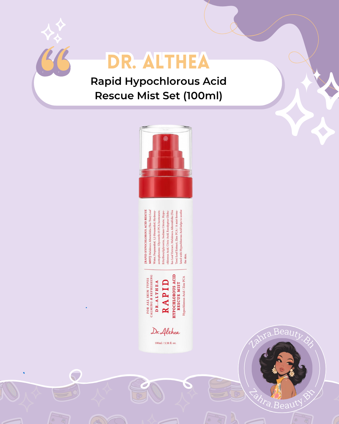 Dr. Althea - Rapid Hypochlorous Acid Rescue Mist