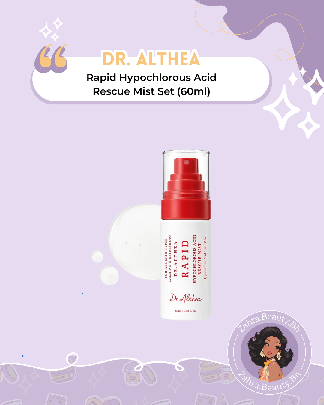 Dr. Althea - Rapid Hypochlorous Acid Rescue Mist