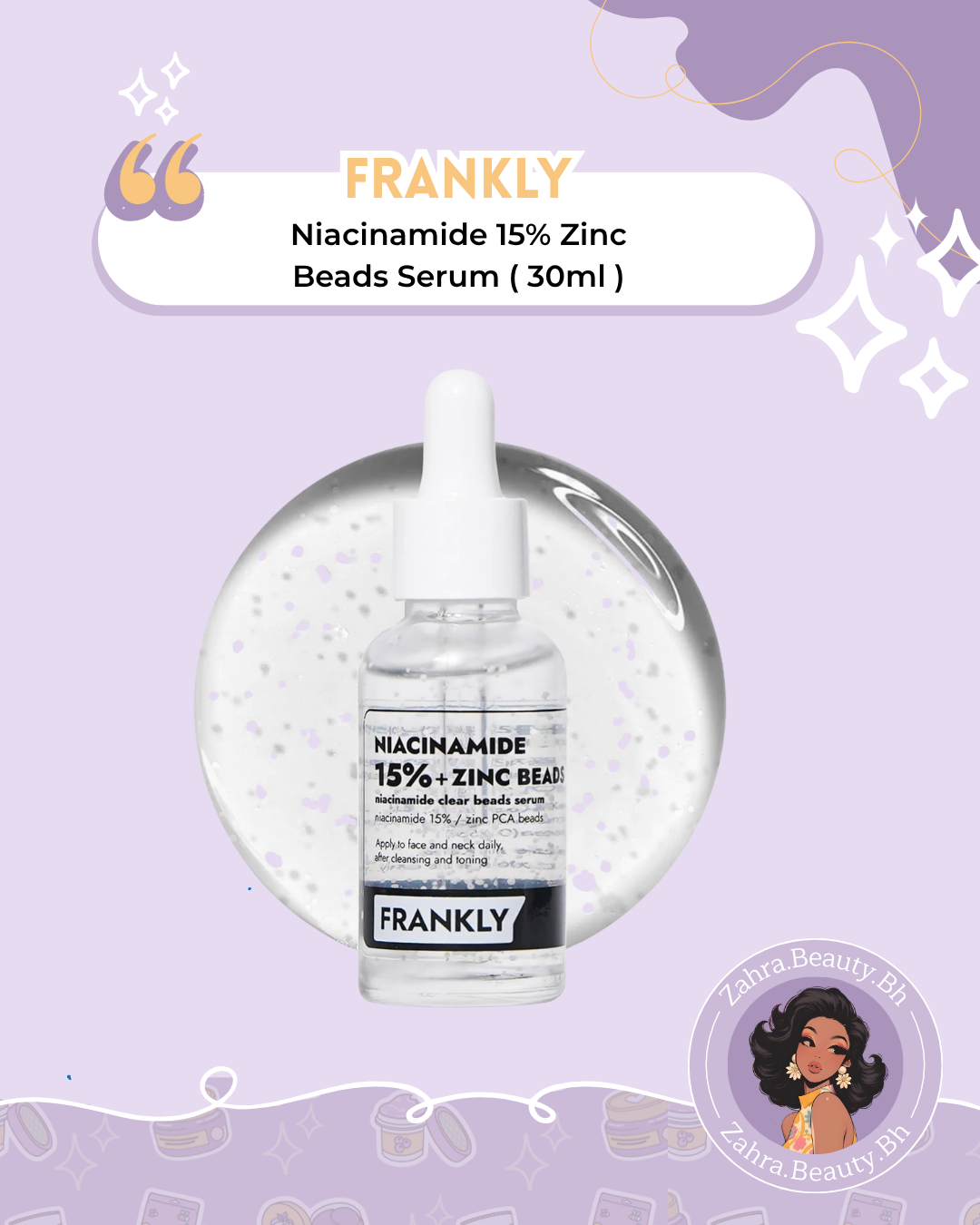 FRANKLY - Niacinamide 15% + Zinc Beads Serum (30ml)