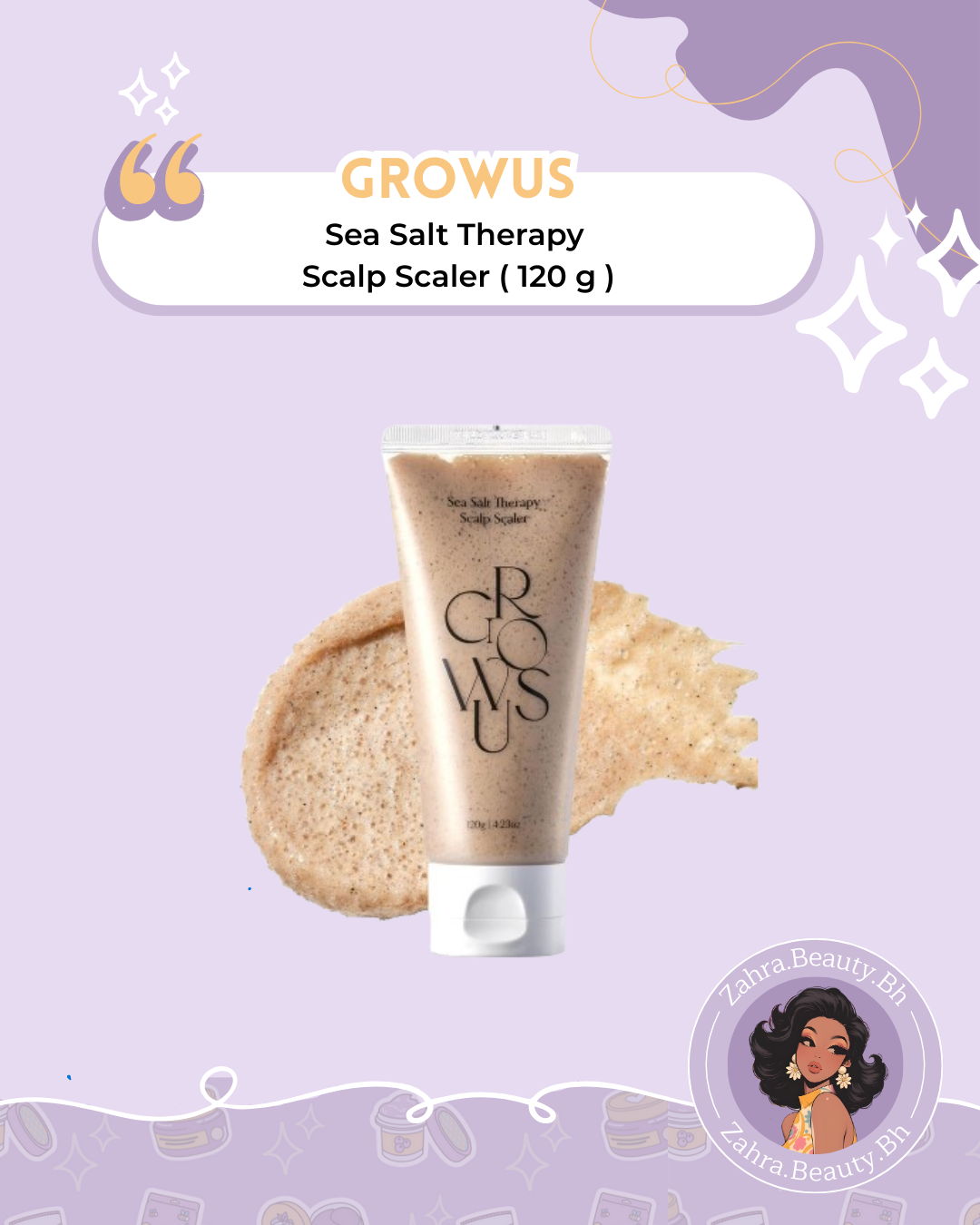 GROWUS - Sea Salt Therapy Scalp Scaler (120g)