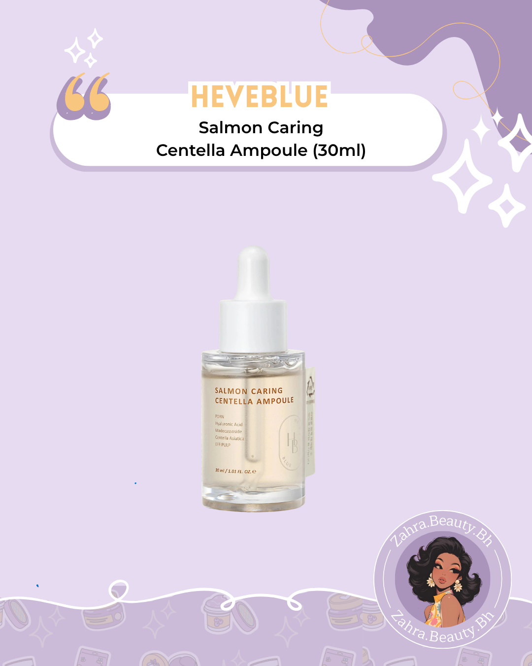 HEVEBLUE - Salmon Caring Centella Ampoule (30ml)