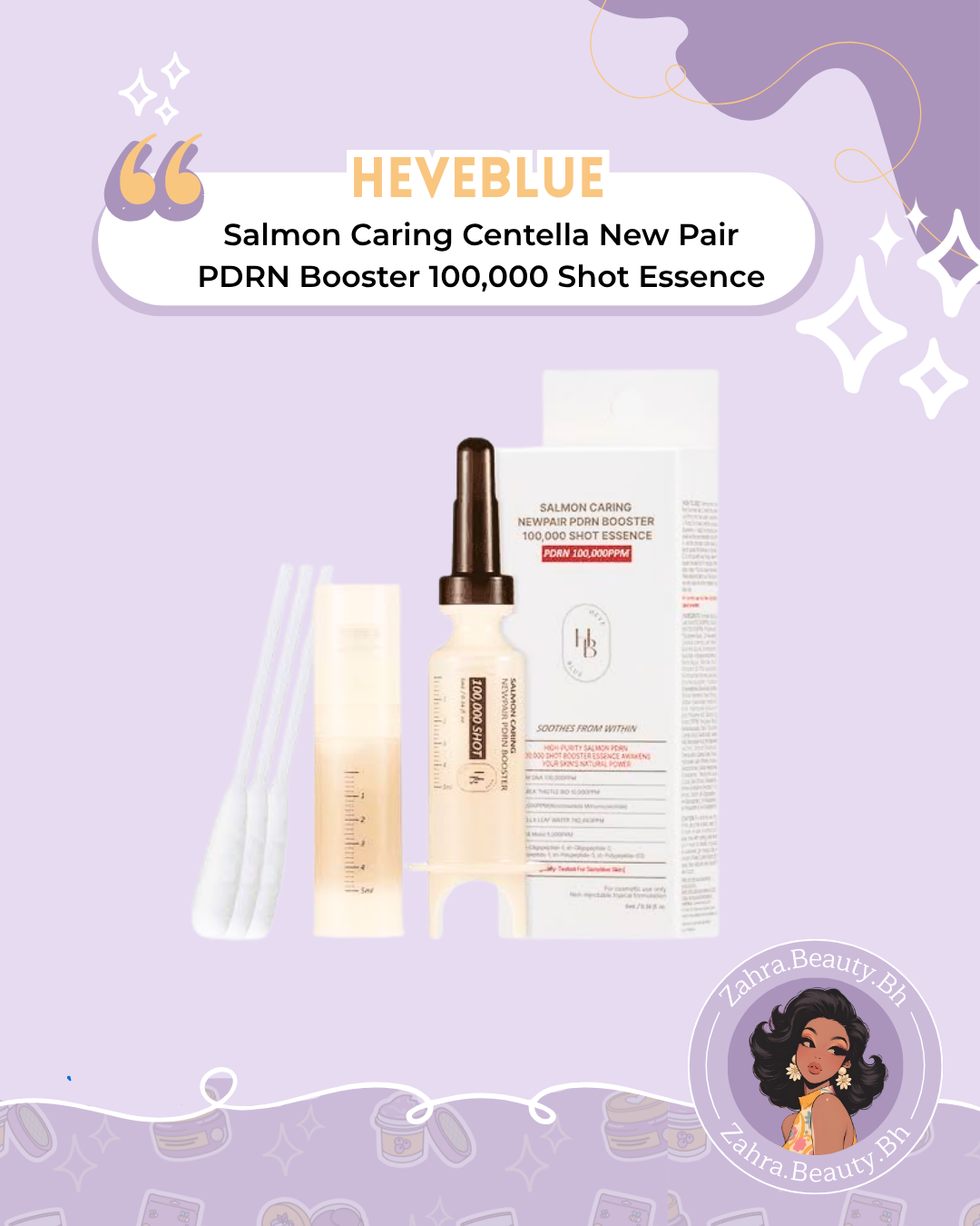 HEVEBLUE - Salmon Caring Newpair PDRN Booster 100,000 Shot Essence (5ml)