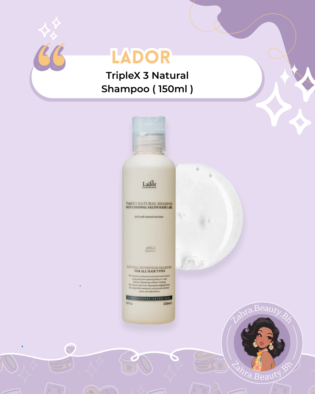 Lador - TripleX 3 Natural Shampoo (150ml)
