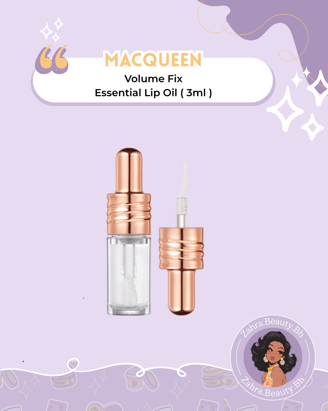MACQUEEN - Volume Fix Essential Lip Oil (3ml)