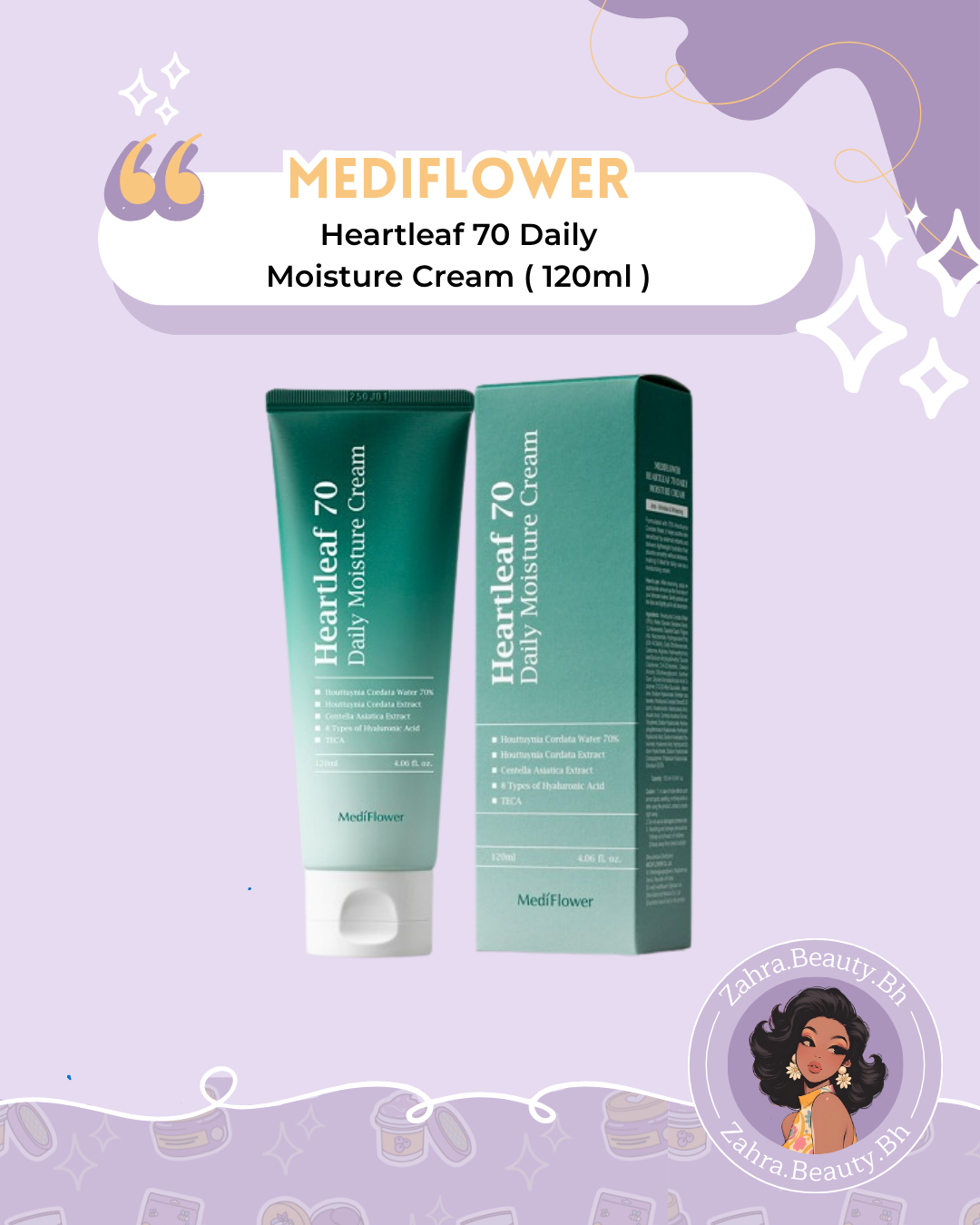 MediFlower - Heartleaf 70 Daily Moisture Cream (120ml)