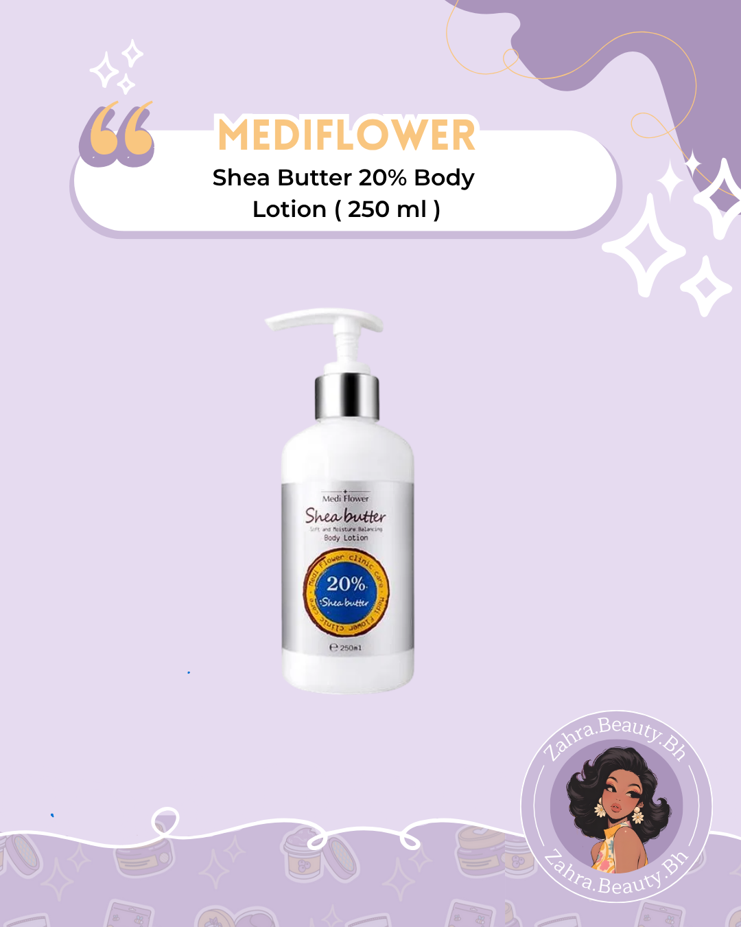 MediFlower - Shea Butter 20% Body Lotion (250ml)