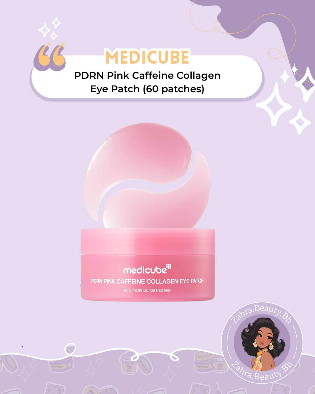 Medicube - PDRN Pink Caffeine Collagen Eye Patch