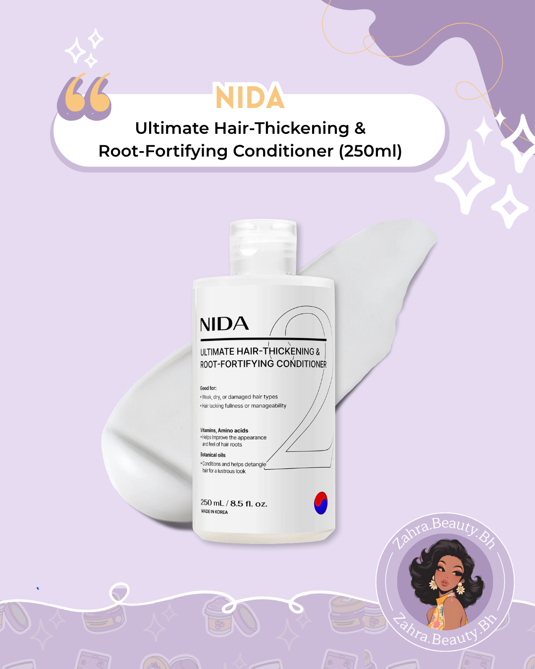 NIDA - Ultimate Hair-Thickening & Root-Fortifying Conditioner (250ml)