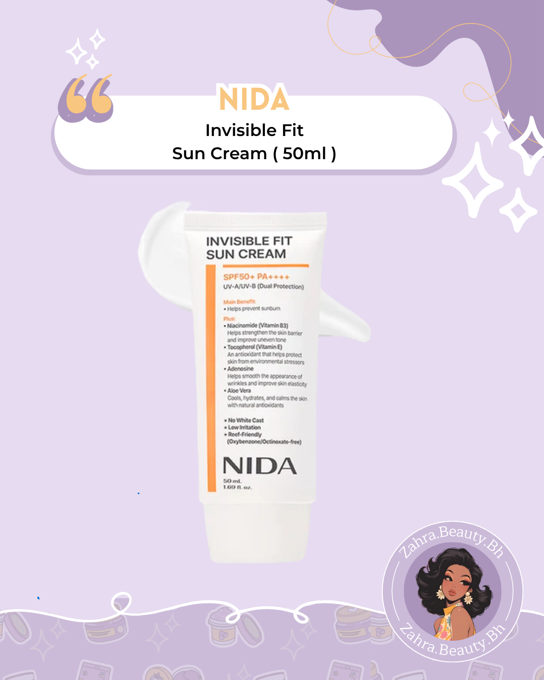 NIDA - Invisible Fit Sun Cream (50ml)