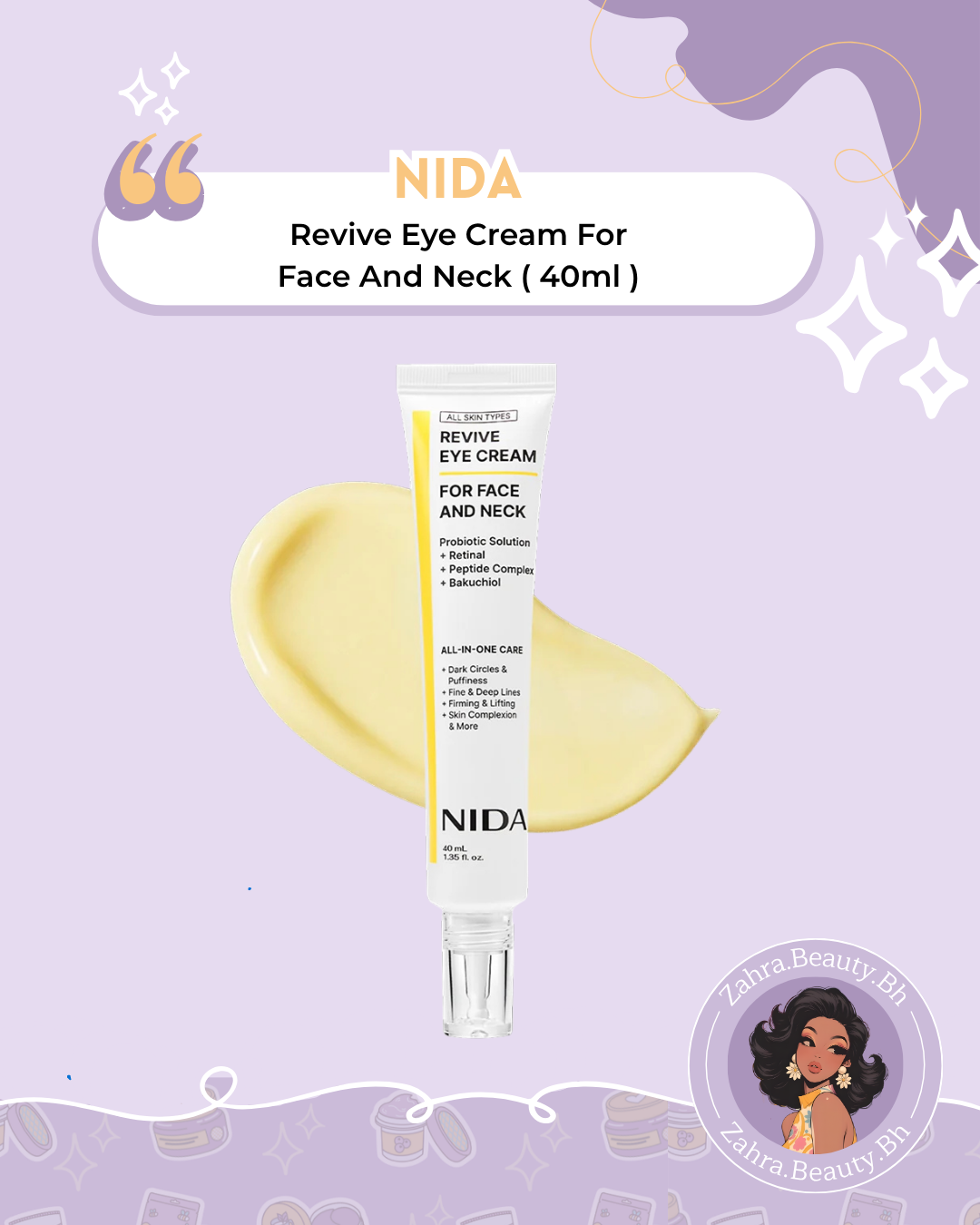 NIDA - Revive Eye Cream For Face And Neck (40ml)