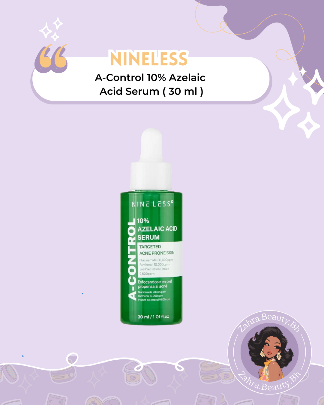 NINELESS - A-Control 10% Azelaic Acid Serum (30ml)