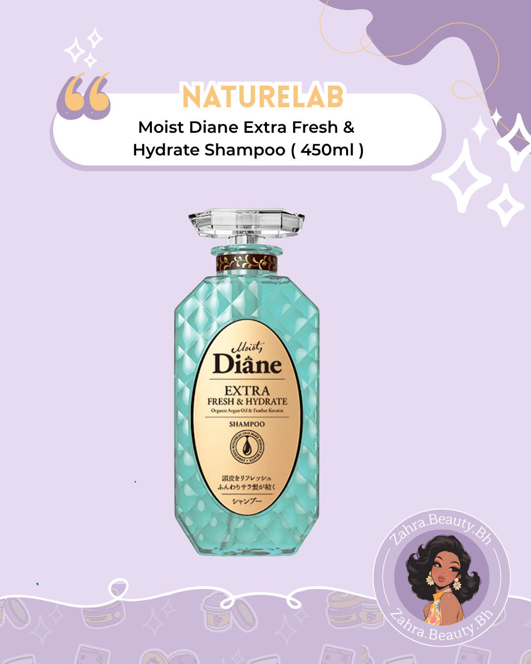 NatureLab - Moist Diane Extra Fresh & Hydrate Shampoo (450ml)