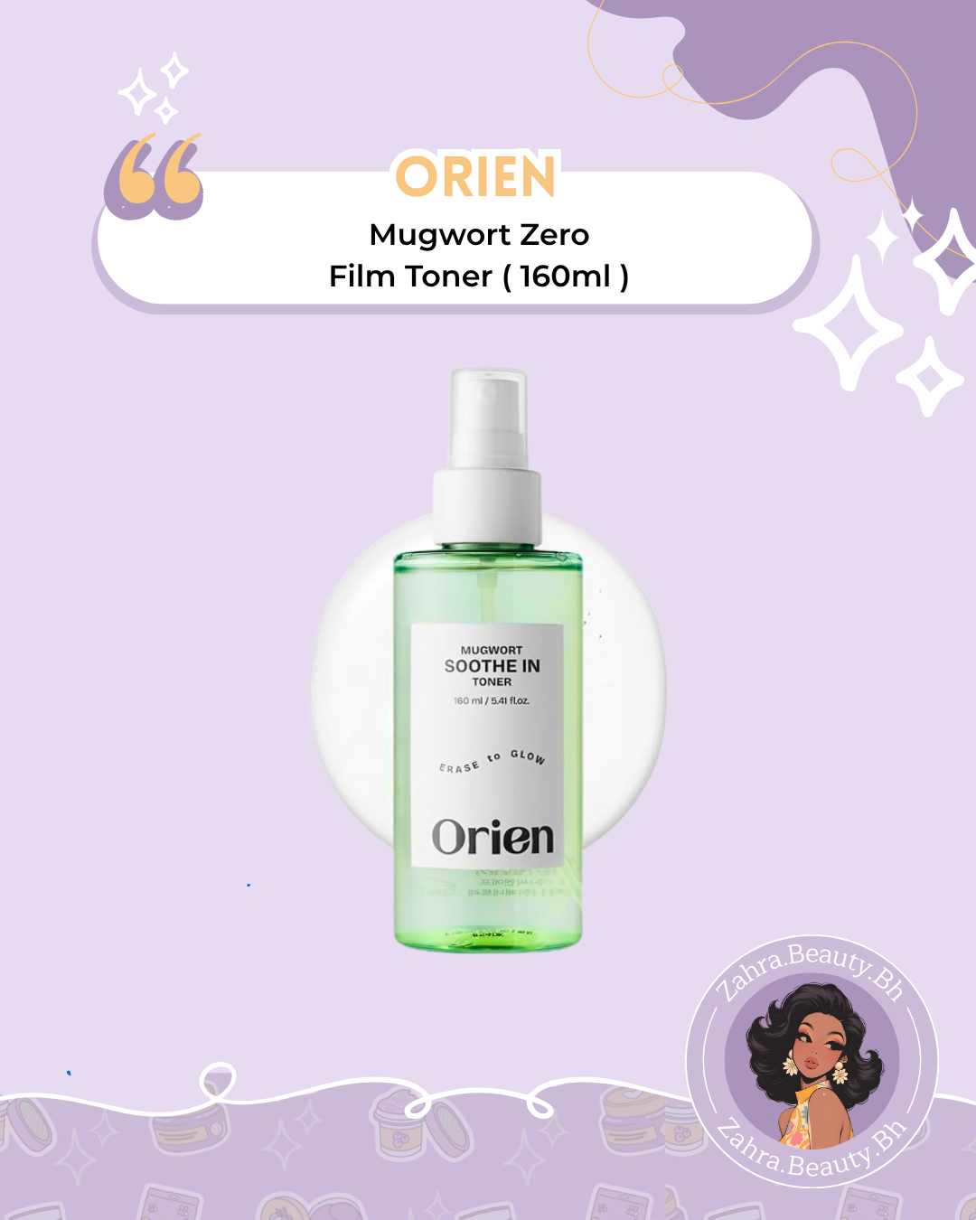 Orien - Mugwort Zero Film Toner (160ml)