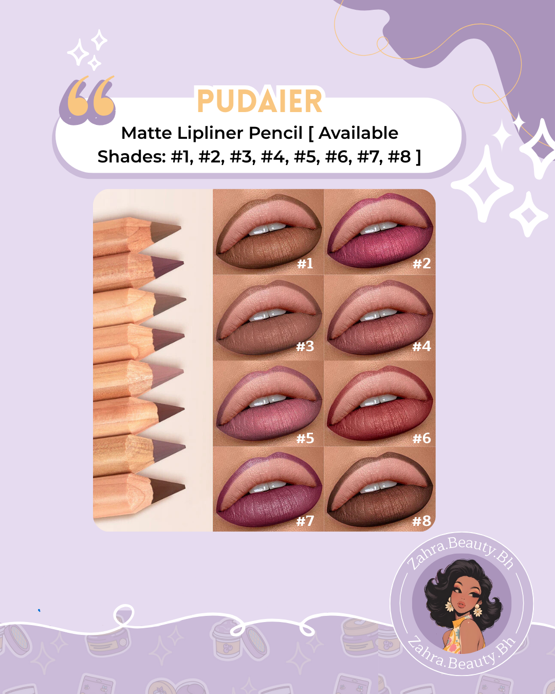 Pudaier - Matte Lipliner Pencil