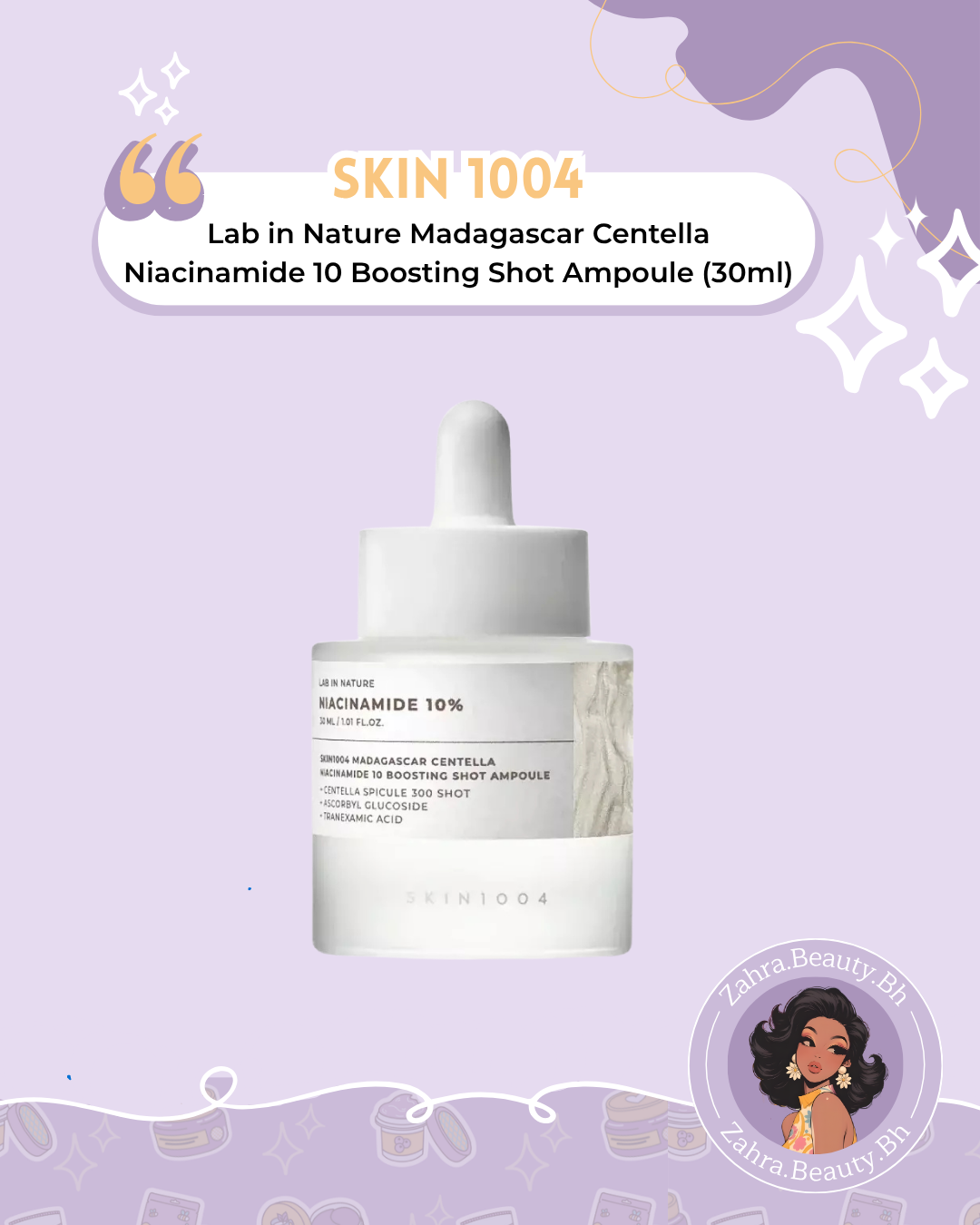 SKIN1004 - Lab in Nature Madagascar Centella Niacinamide 10 Boosting Shot Ampoule