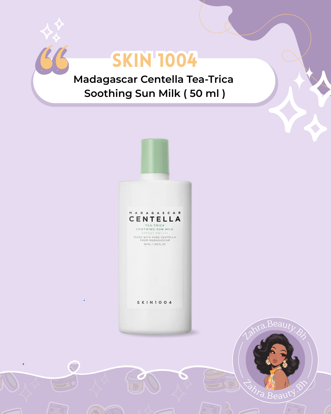 SKIN1004 - Madagascar Centella Tea-Trica Soothing Sun Milk (50ml)