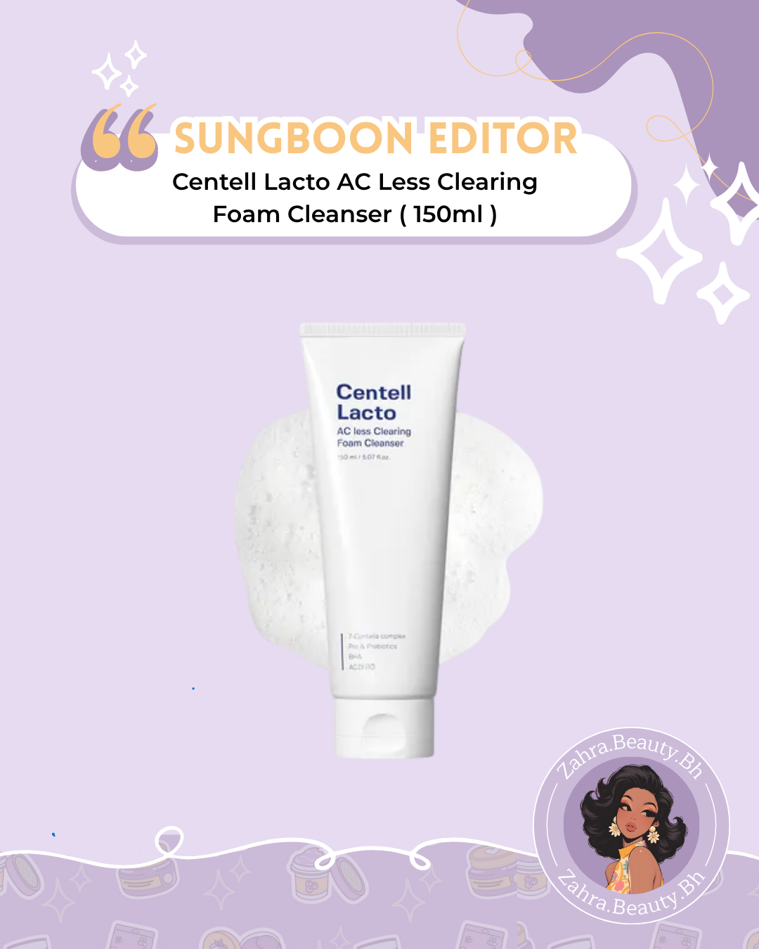 SUNGBOON EDITOR - Centell Lacto AC Less Clearing Foam Cleanser (150ml)