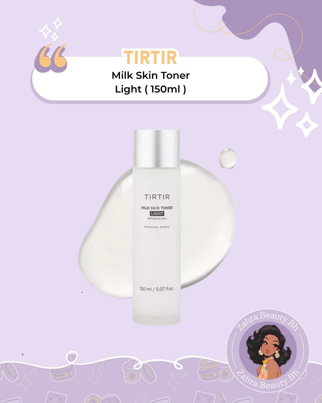 TIRTIR - Milk Skin Toner Light (150ml)