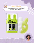 UNLEASHIA - Two Step Zero Pore Overnight Bubble Mask (80ml)