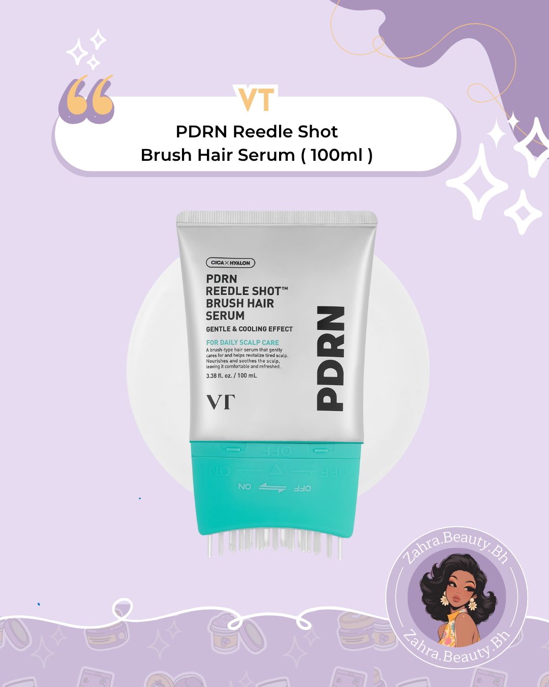VT - PDRN Reedle Shot Brush Hair Serum (100ml)