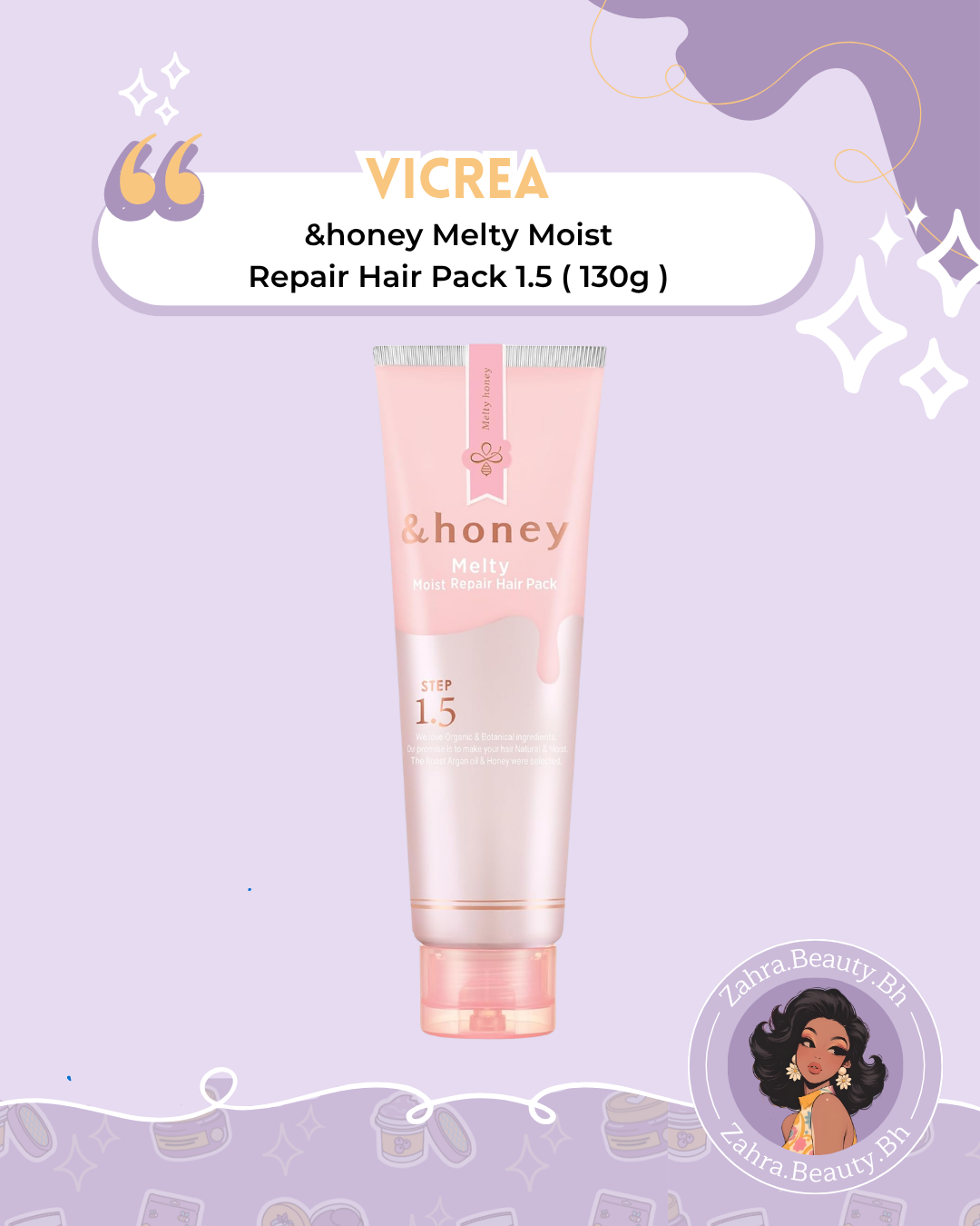 ViCREA - &honey Melty Moist Repair Hair Pack 1.5 (130ml)