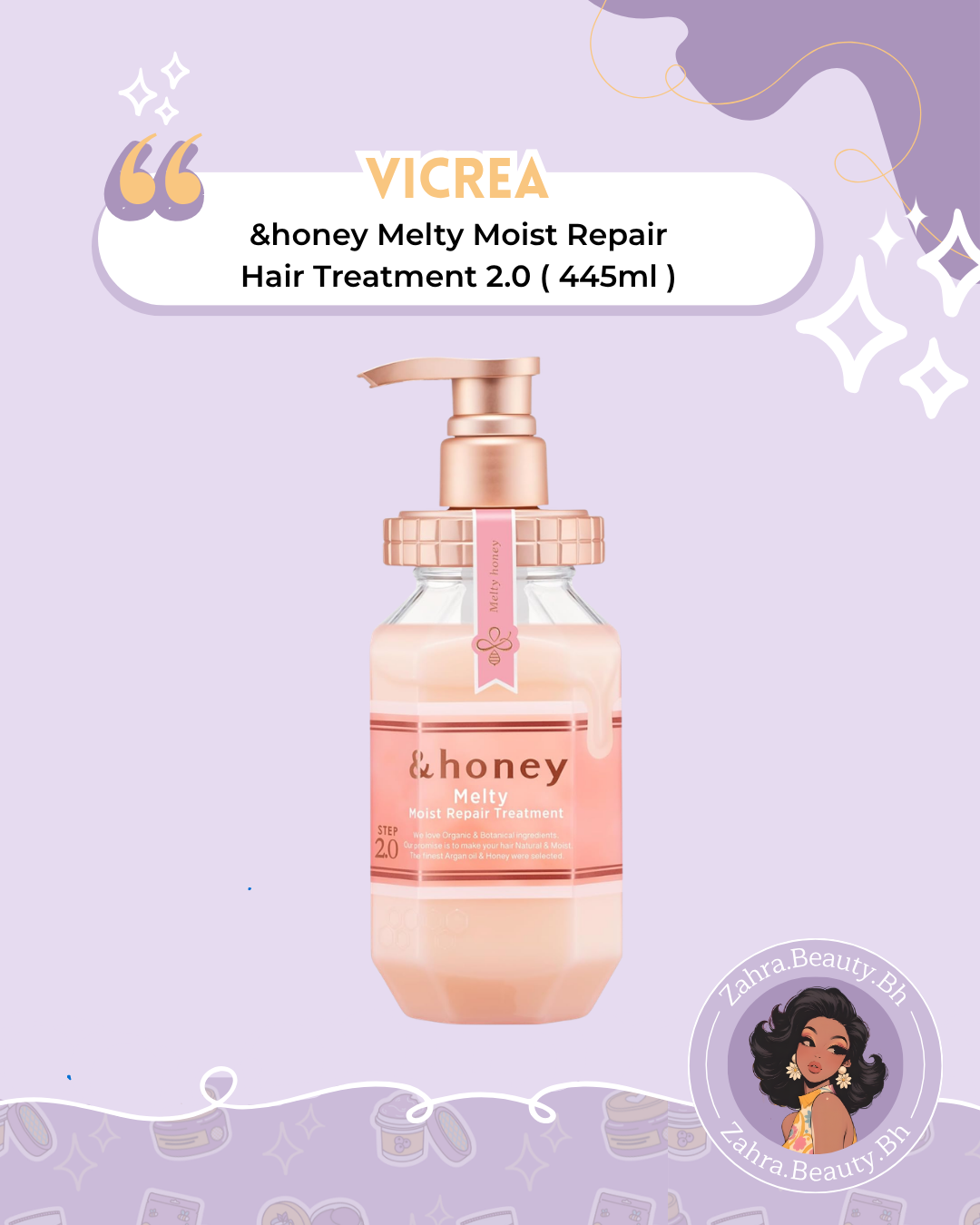 ViCREA - &honey Melty Moist Repair Hair Treatment 2.0 (445ml)