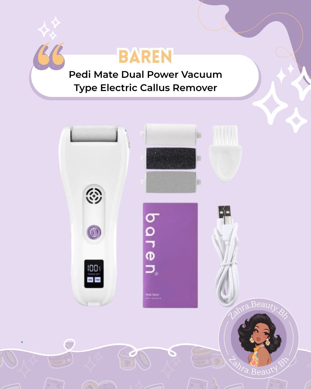 Baren - Pedi Mate Dual Power Vacuum Type Electric Callus Remover