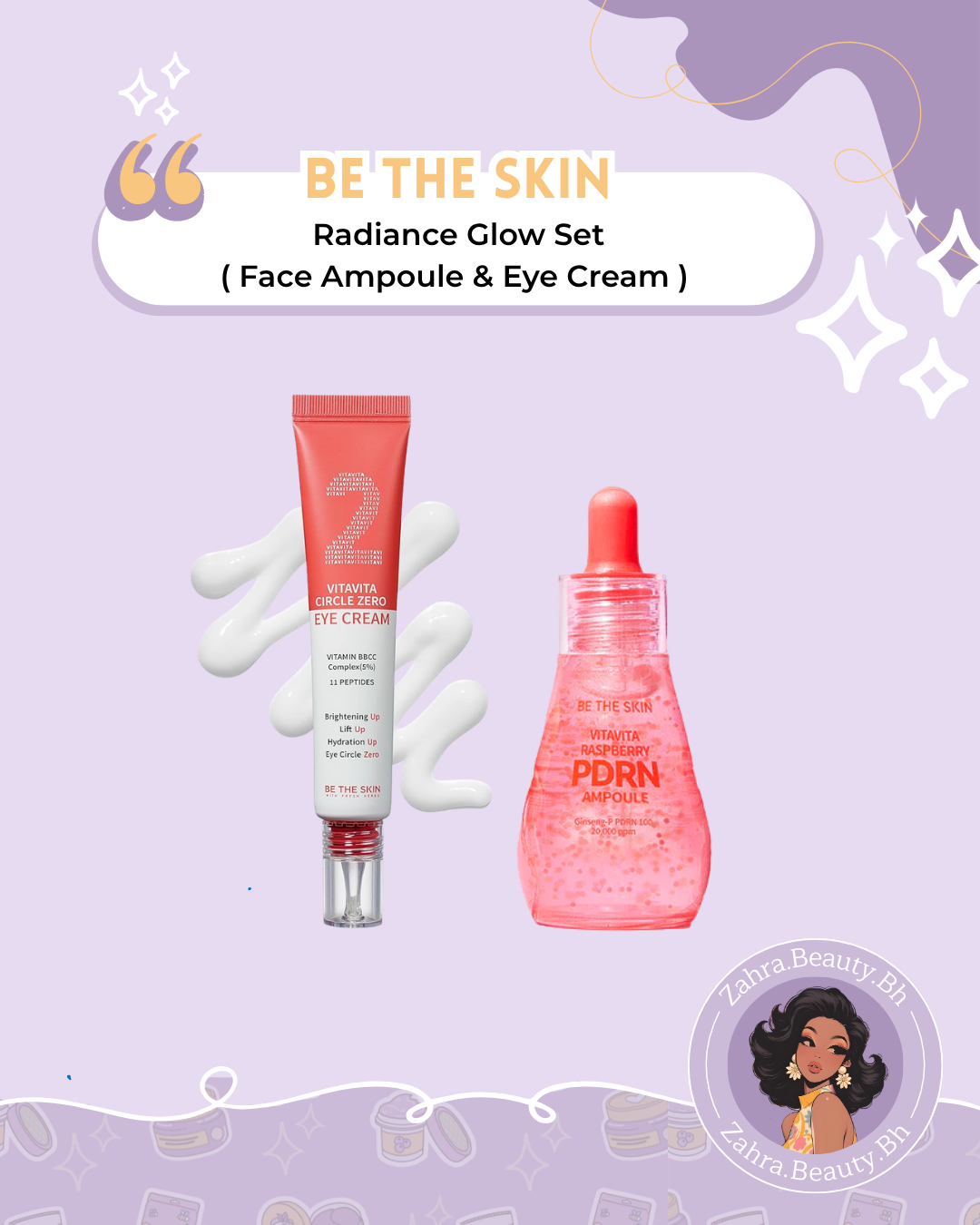 be the skin - Radiance Glow Set ( Face Ampoule & Eye Cream )