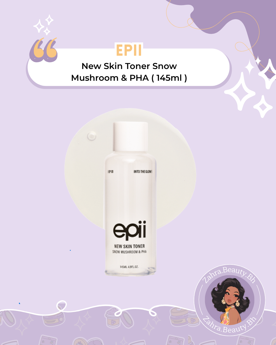 epii - New Skin Toner Snow Mushroom & PHA (145ml)