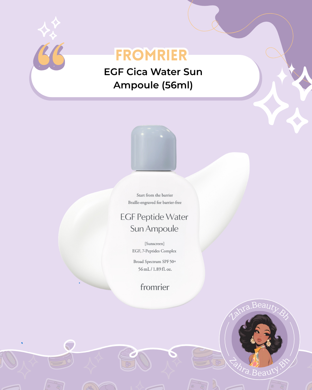 Fromrier - EGF Cica Water Sun Ampoule (56ml)