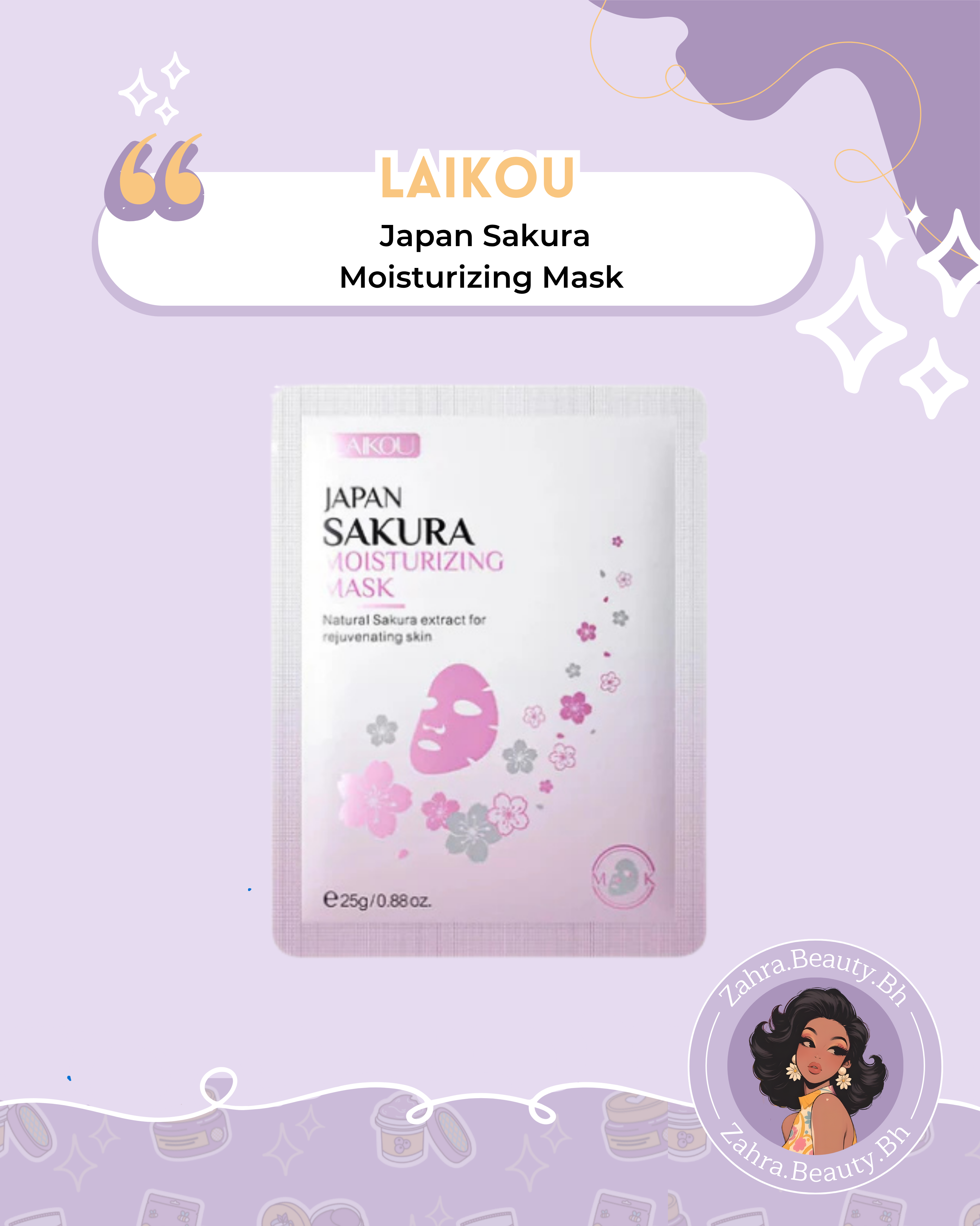 Laikou - Japan Sakura Moisturizing Mask