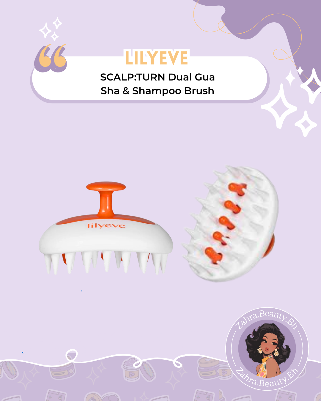 lilyeve - SCALP:TURN Dual Gua Sha & Shampoo Brush