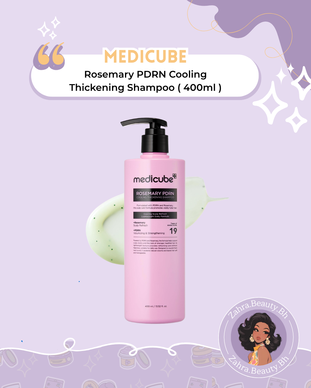 Medicube - Rosemary PDRN Cooling Thickening Shampoo (400ml)