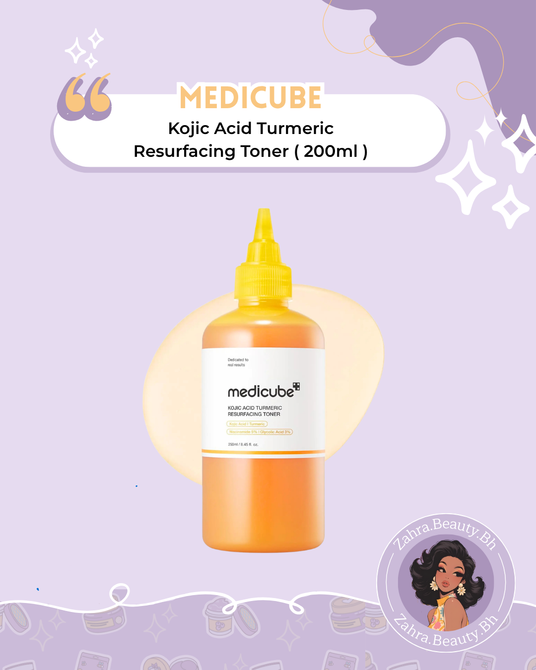 MEDICUBE  - Kojic Acid Turmeric Resurfacing Toner (200ml)