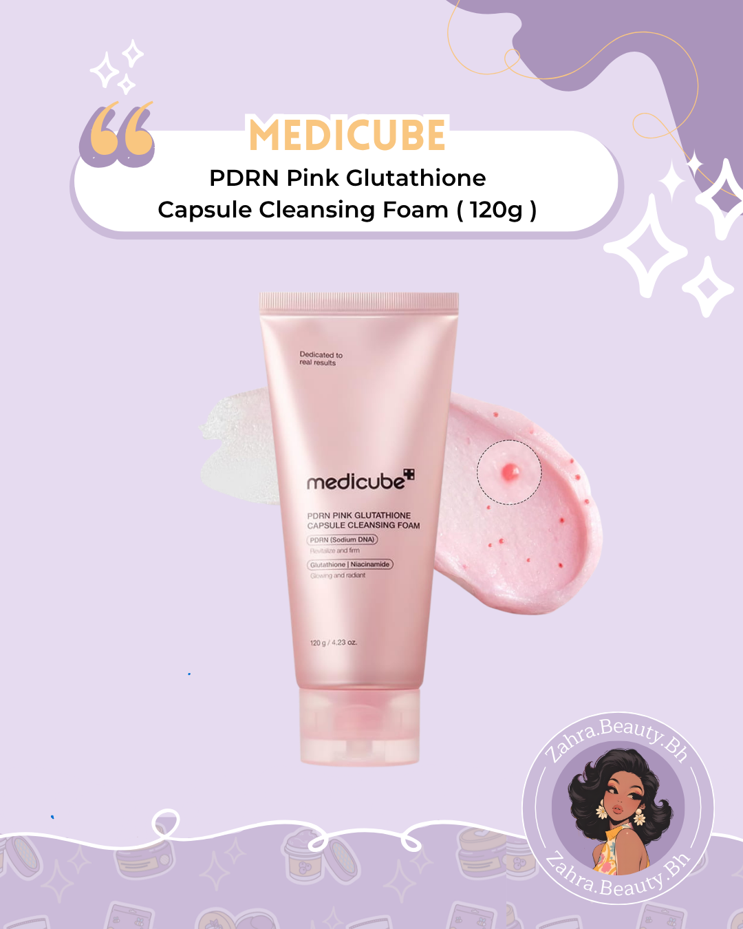 Medicube - PDRN Pink Glutathione Capsule Cleansing Foam (120g)