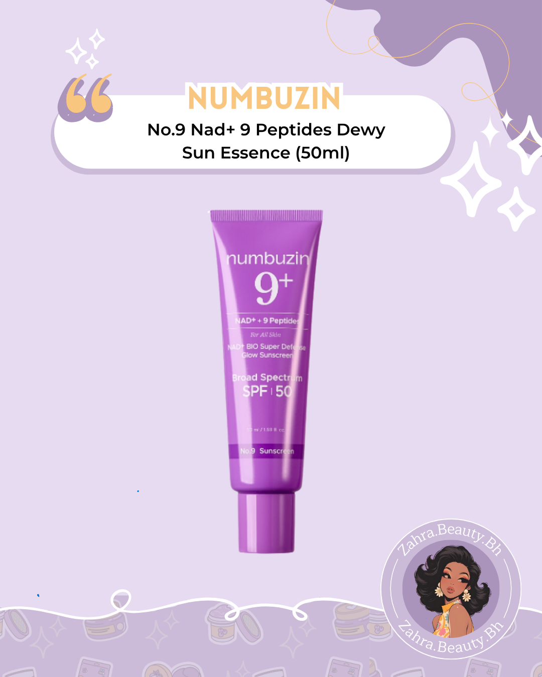 Numbuzin - No.9 Nad+ 9 Peptides Dewy Sun Essence (50ml)