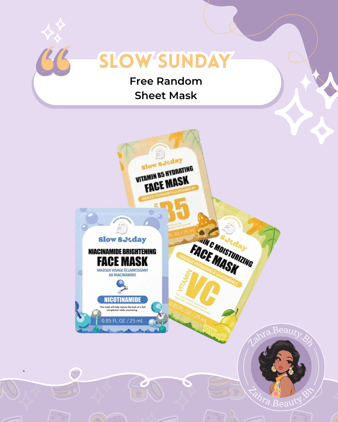 SlowSunday - Free Random Sheet Mask