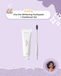 unpa - Cha Cha Whitening Toothpaste + Toothbrush Set